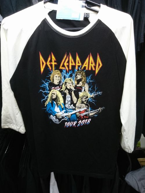 DEF LEPPARD / Tour 2018 baseball Shirt (M)