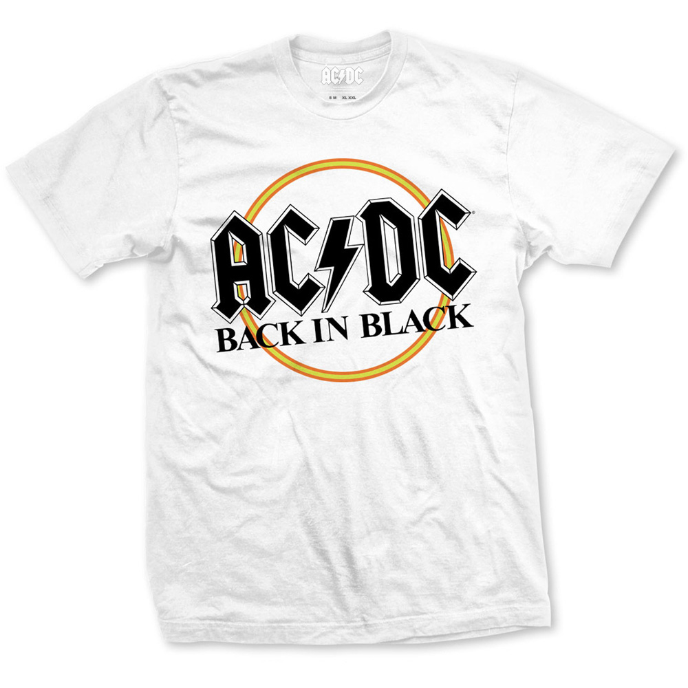 AC/DC / Back in Black T-SHIRT (White/M)