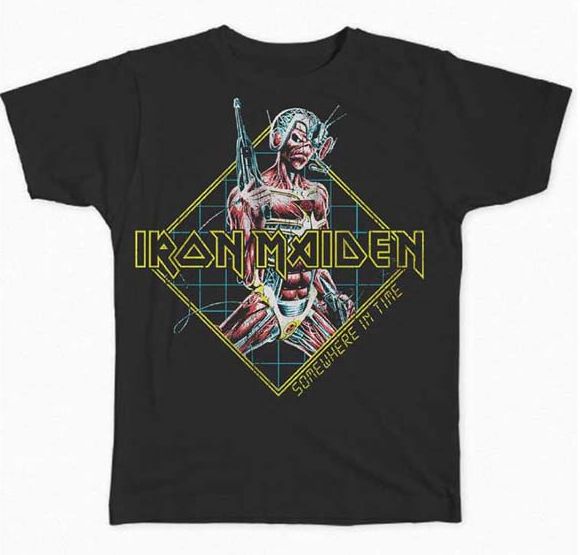 IRON MADEN / Somewhere in Time Triangle T-SHIRT (M)