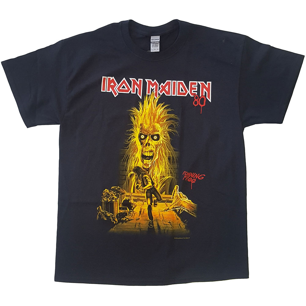 IRON MAIDEN / 1st + Running Free T-SHIRT (M)