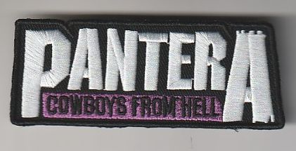 PANTERA / Cowboys from Hell logo SHAPED (SP)
