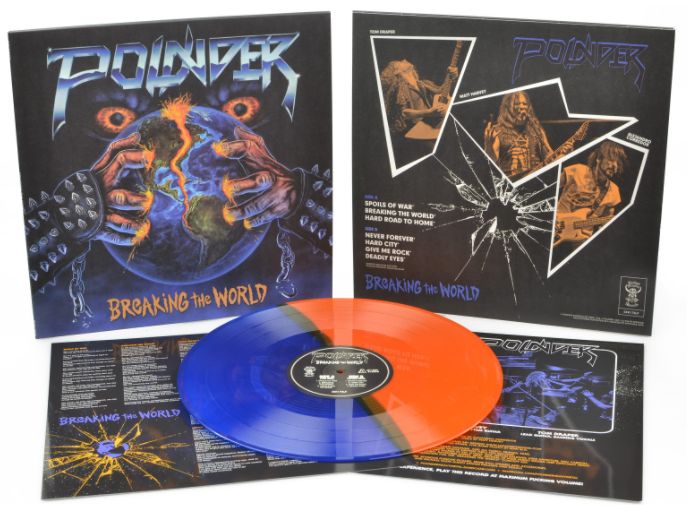 POUNDER / Breaking the World (LP/Half Blue+Half Orange vinyl)