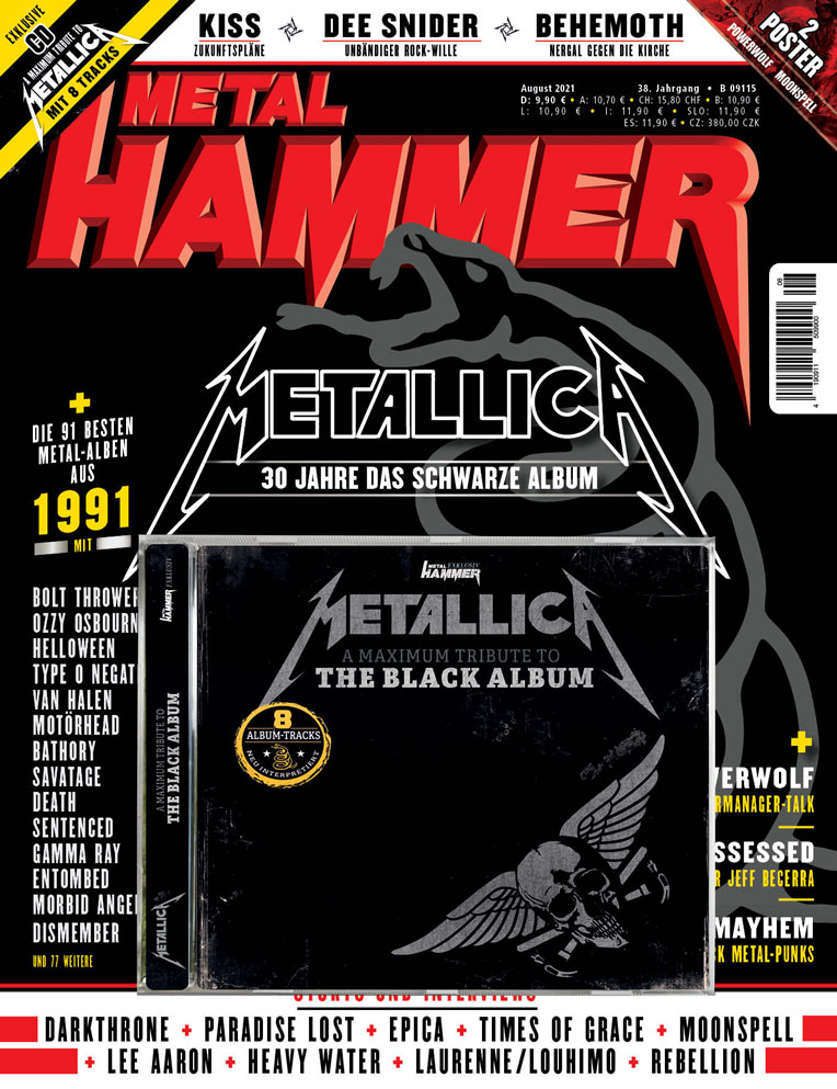 METAL HAMMER / August 2021 (METALLICA uBLACK ALBUMvTribute CDtj