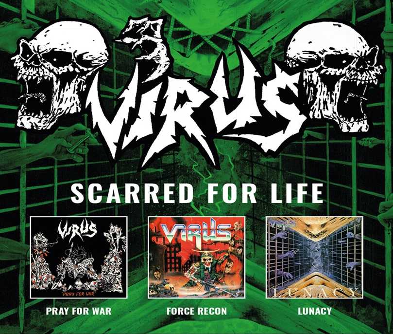 VIRUS / Scarred for Life (1st`3rd Ao 3CD SET)