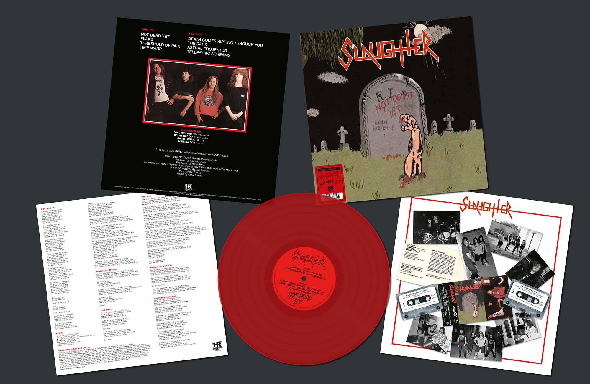 SLAUGHTER / Not Dead Yet LP (RED VINYL)