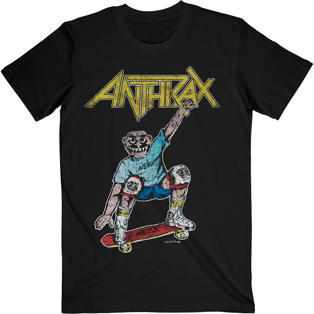 ANTHRAX / Spreading Skater Notman Vintage T-SHIRT (M)