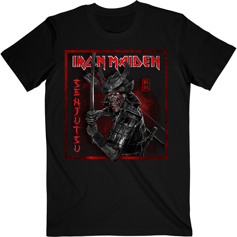 IRON MAIDEN / Senjutsu Cover Distressed Red T-SHIRT