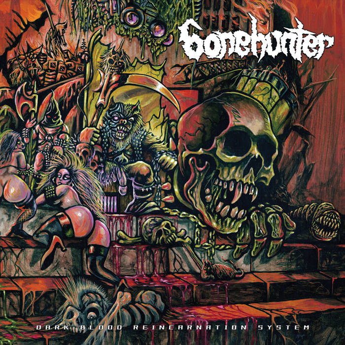  BONEHUNTER / Dark Blood Reincarnation System (LP/Orange Green galaxy vinyl)