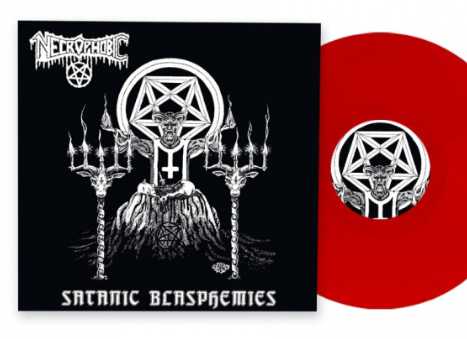 NECROPHOBIC / Satanic Blasphemies +2 (LP/Red Vinyl)
