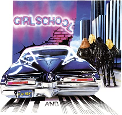 GIRLSCHOOL / Hit and Run (slip/poster) (2021 reissue)