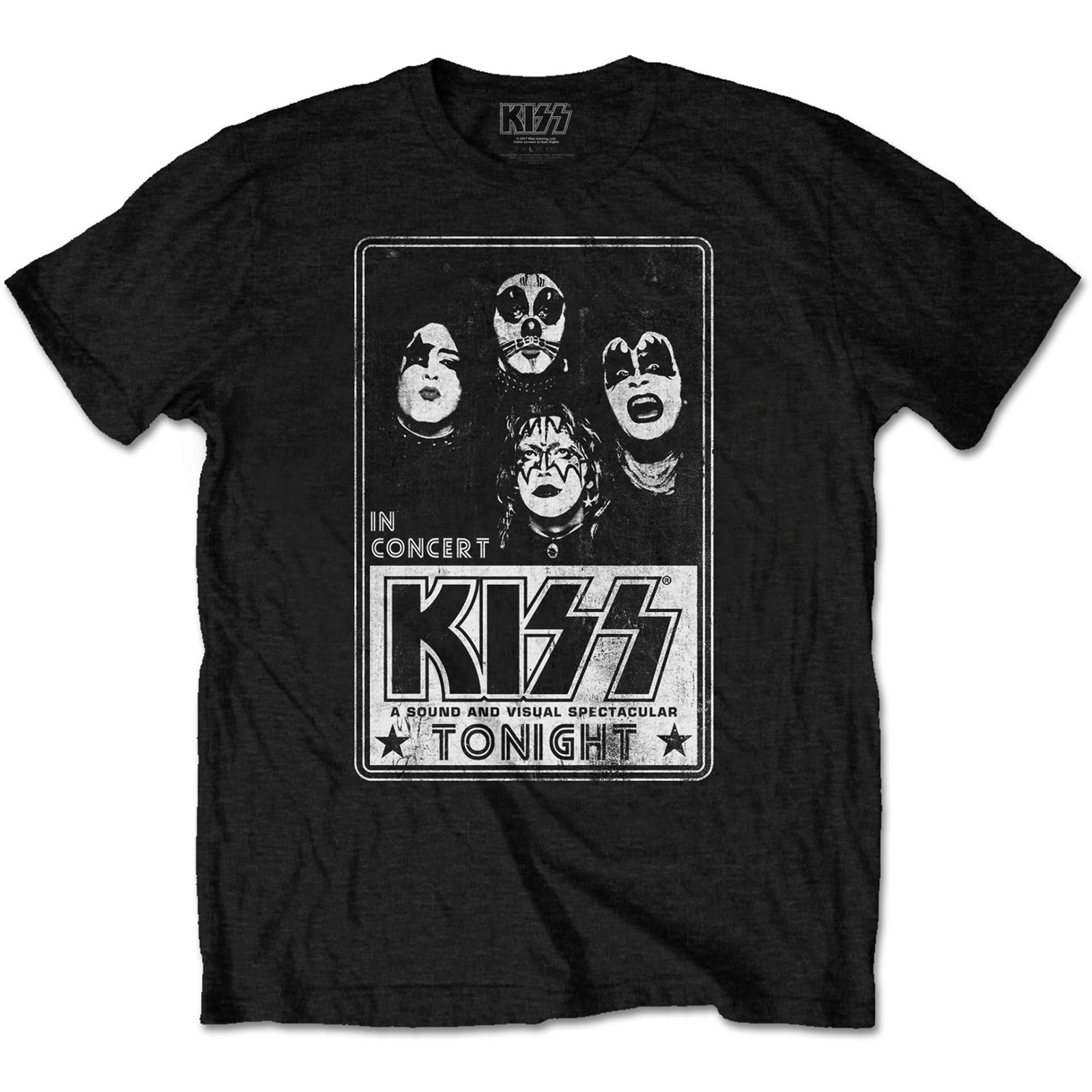 KISS / 1st album concert T-SHIRT (L)