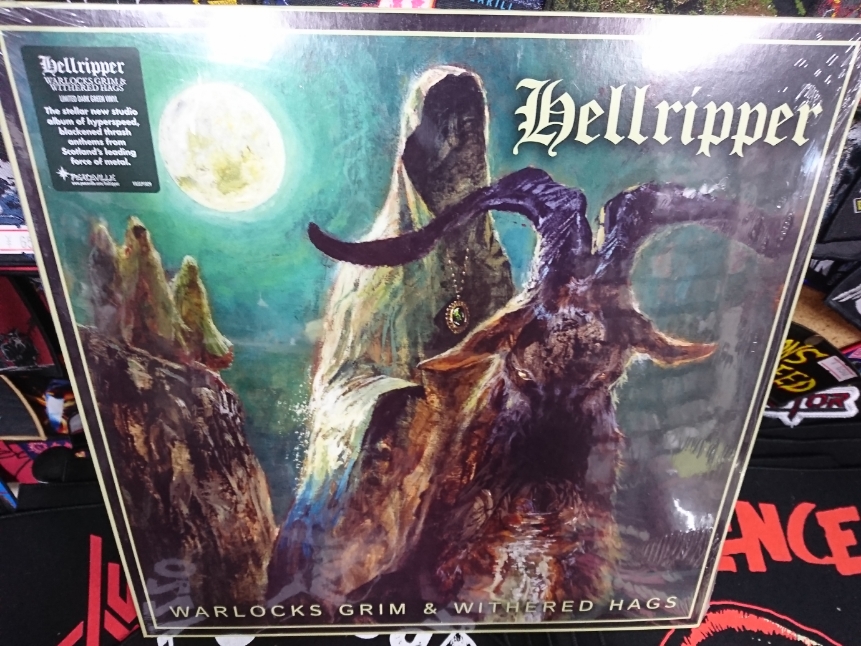 HELLRIPPER / WARLOCKS GRIM & WITHERED HAGS (LP/GREN VINYL)