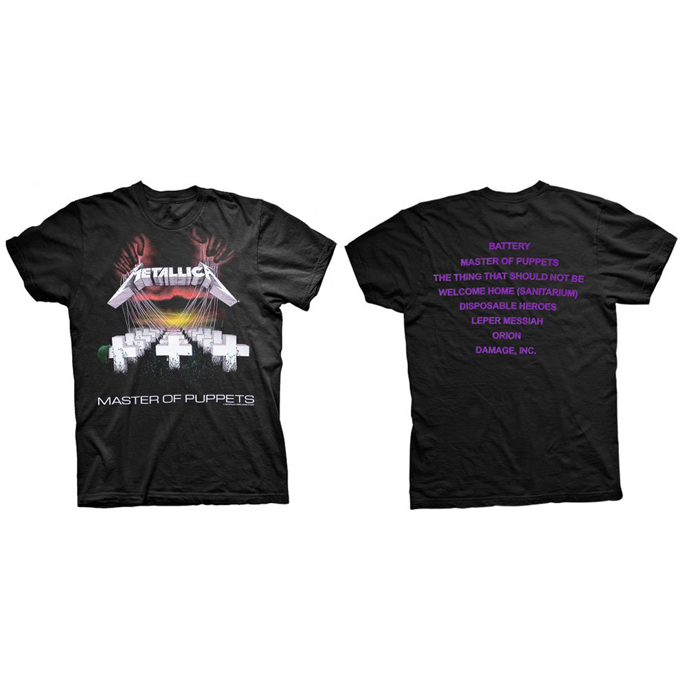 METALLICA / Master of Puppets Track List T-SHIRT (L)