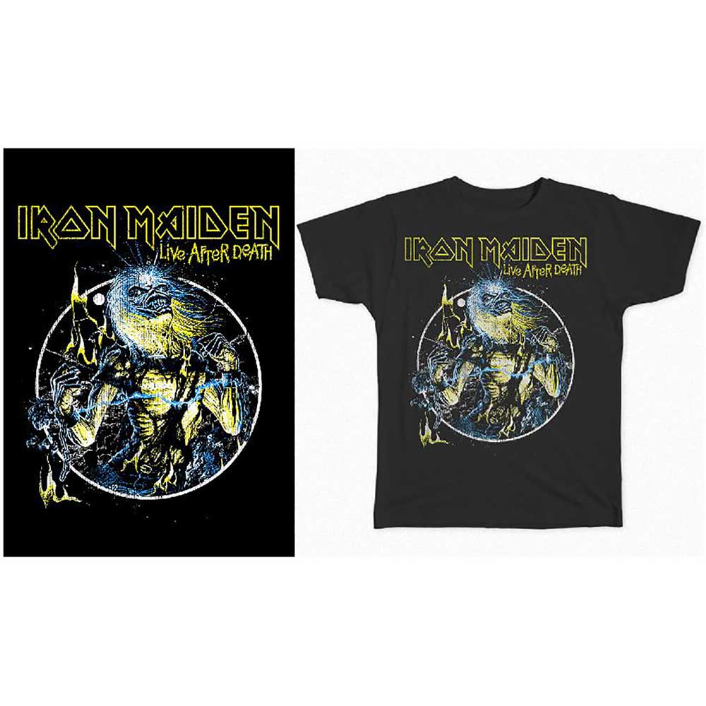 IRON MAIDEN / Live after Death Circle T-SHIRT (XL)