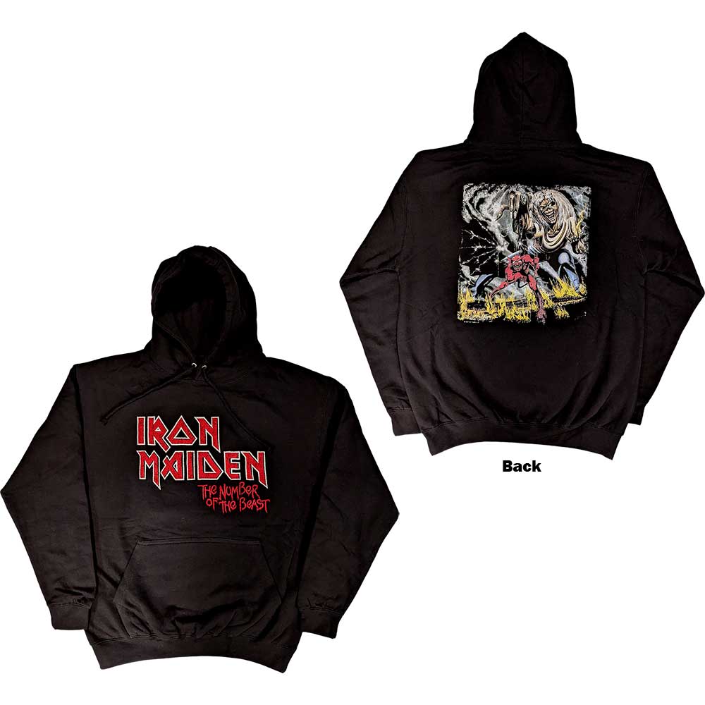 IRON MAIDEN / NUMBER OF THE BEAST VINTAGE LOGO FADED EDGE ALBUM (Pullover Hoodie) 