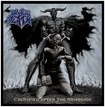 SAVAGE DEATH / Crucified after the genocide (Blue splattar LP limited)
