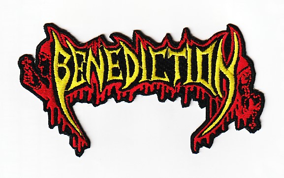 BENEDICTION / red/yellow Logo SHAPED (SP)