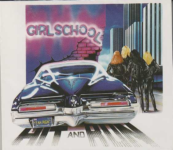GIRLSCHOOL / Hit and Run (slip/poster) (2021 reissue)