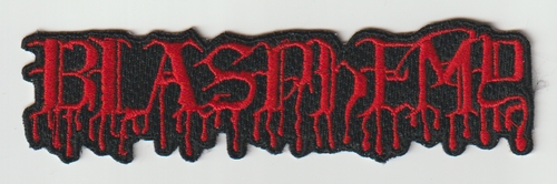 BLASPHEMY / RED Logo SHAPED (SP)