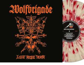 WOLFBRIGADE / Life Knife Death (LP RED/WHITE SPLATTER) kJ[@200limted