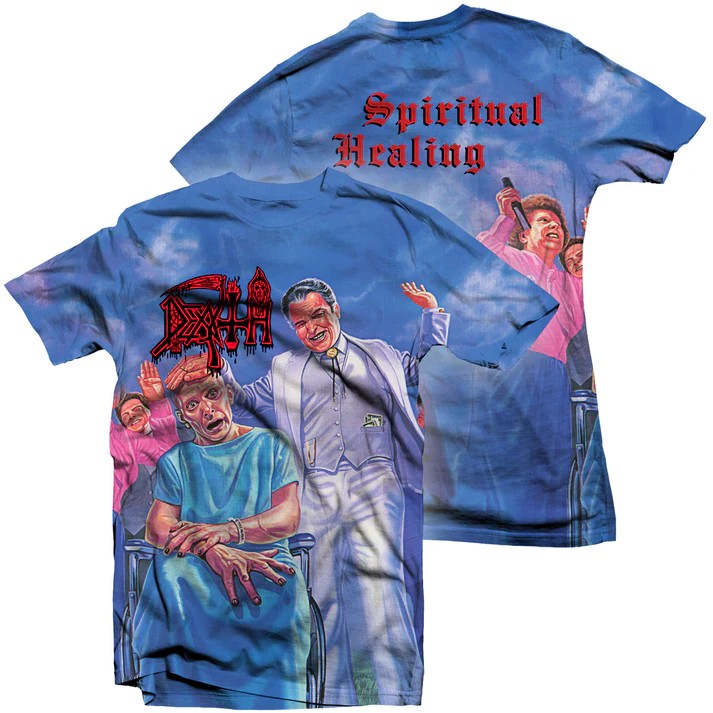 DEATH / Spiritual Healing (All Over Print T-Shirt) [󒍓׏i 2024N107ijX܂ł̎t]