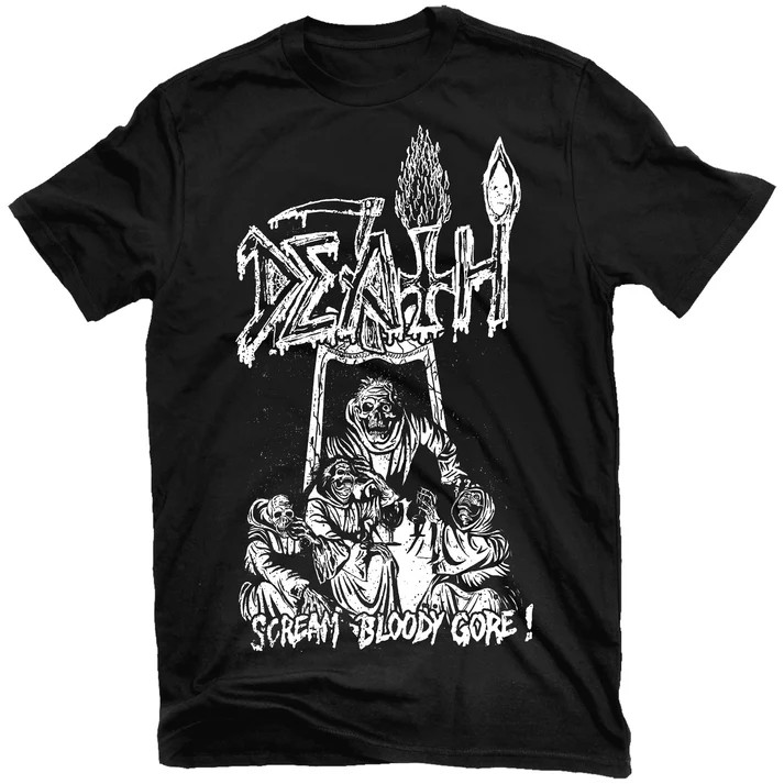 DEATH / Scream Bloody Gore Line Art (T-Shirt) [󒍓׏i 2024N107ijX܂ł̎t]
