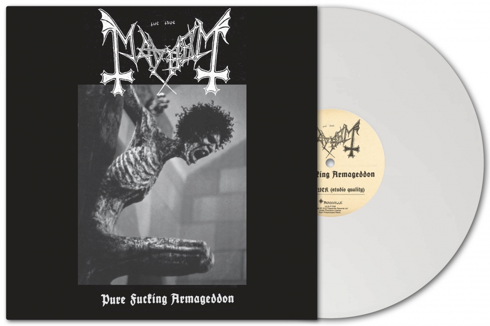 MAYHEM / Pure Fucking Armageddon LP - White vinyl (2024 reissue)