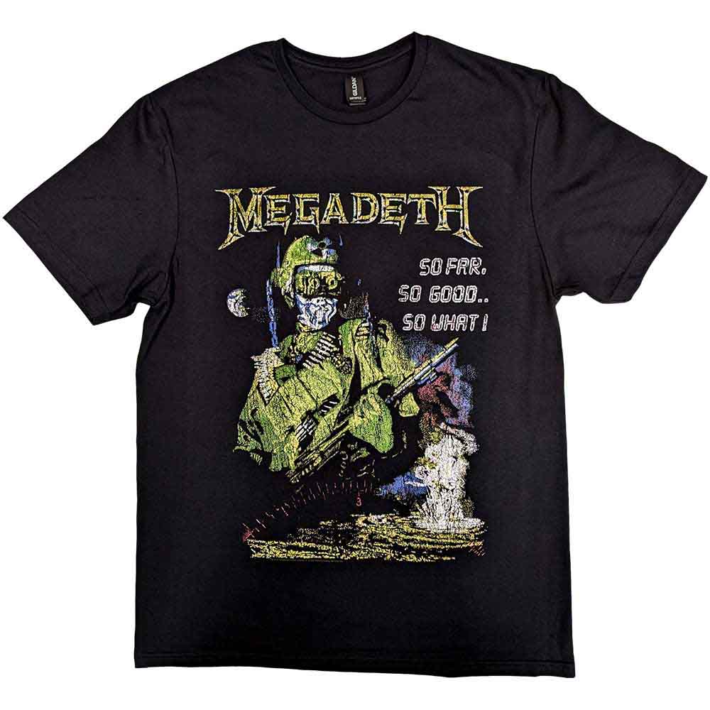 MEGADETH / So Good So Far So What Explosion Vintage T-Shirt (L)
