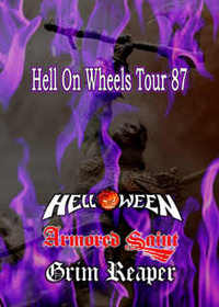 V.A. / HELL ON WHEELS 87 - HELLOWEEN ARMORED SAINT GRIM REAPER (DVDR) 