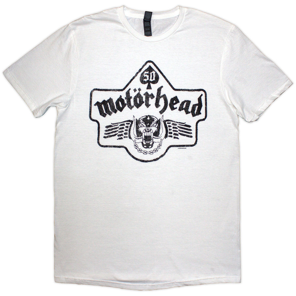 MOTORHEAD / 50 YEARS_Ace Wings Emblem (White) (T-SHIRT) [󒍓׏i 2025N420ijX܂ł̎t]