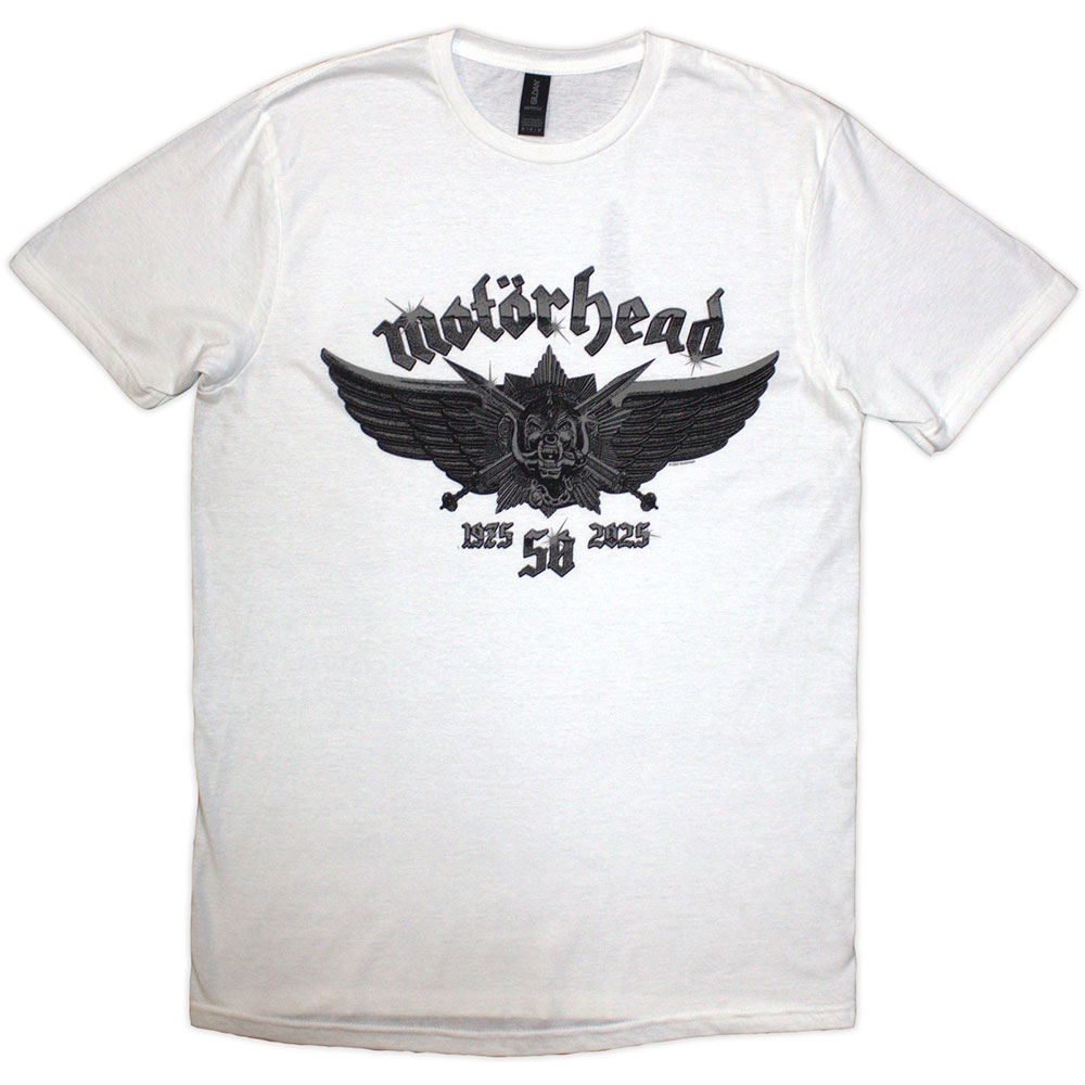 MOTORHEAD / 50 YEARS_Wings Badge (White) (T-SHIRT) [󒍓׏i 2025N420ijX܂ł̎t]