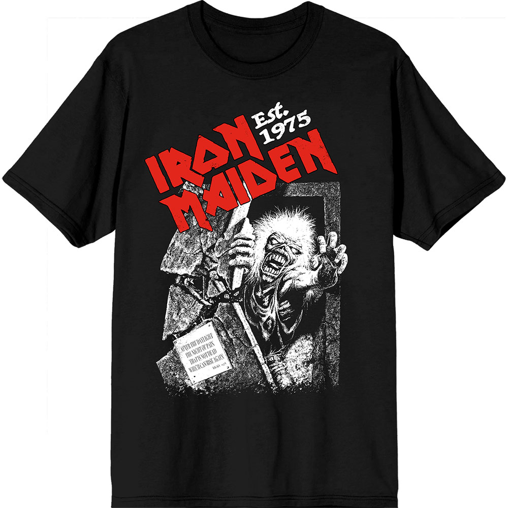 IRON MAIDEN / Est. 1975 No Prayer Grave Red Logo (Black) [󒍓׏i 2025N621ijX܂ł̎t]
