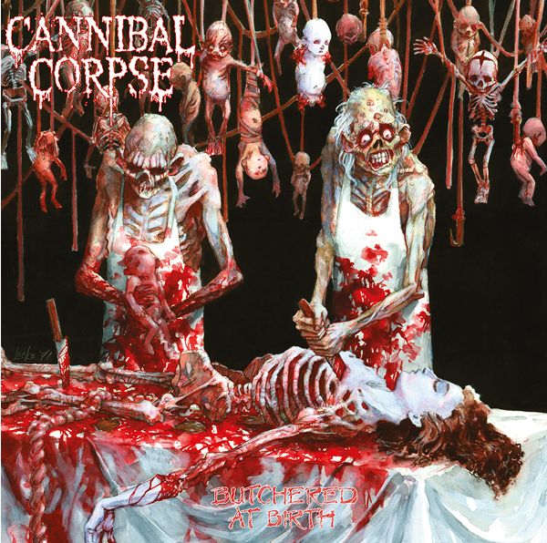 CANNIBAL CORPSE / Butchered At Birth (LP/white/red splatter/2025 reissue)