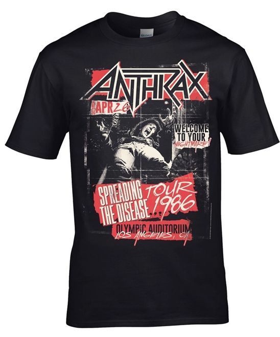 ANTHRAX / Spreading Disease Tour 1986 T-Shirt �\�� �y1/10�i�y�j�X���܂Ŏ󂯕t���z