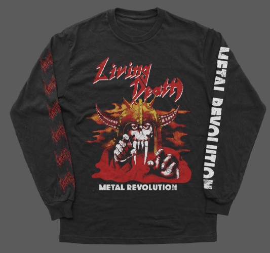 LIVING DEATH / Metal Revolution (Longsleeve Shirt)�y�󒍓��׏��i 2026�N3��9���i���j�X���܂ł̎�t���z